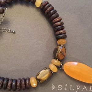 Silpada stone necklace EUC